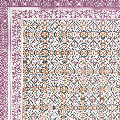 100% pure cotton jaipuri sanganari printed 98*108 king size Premium bedsheet with 2 Matching pillow covers