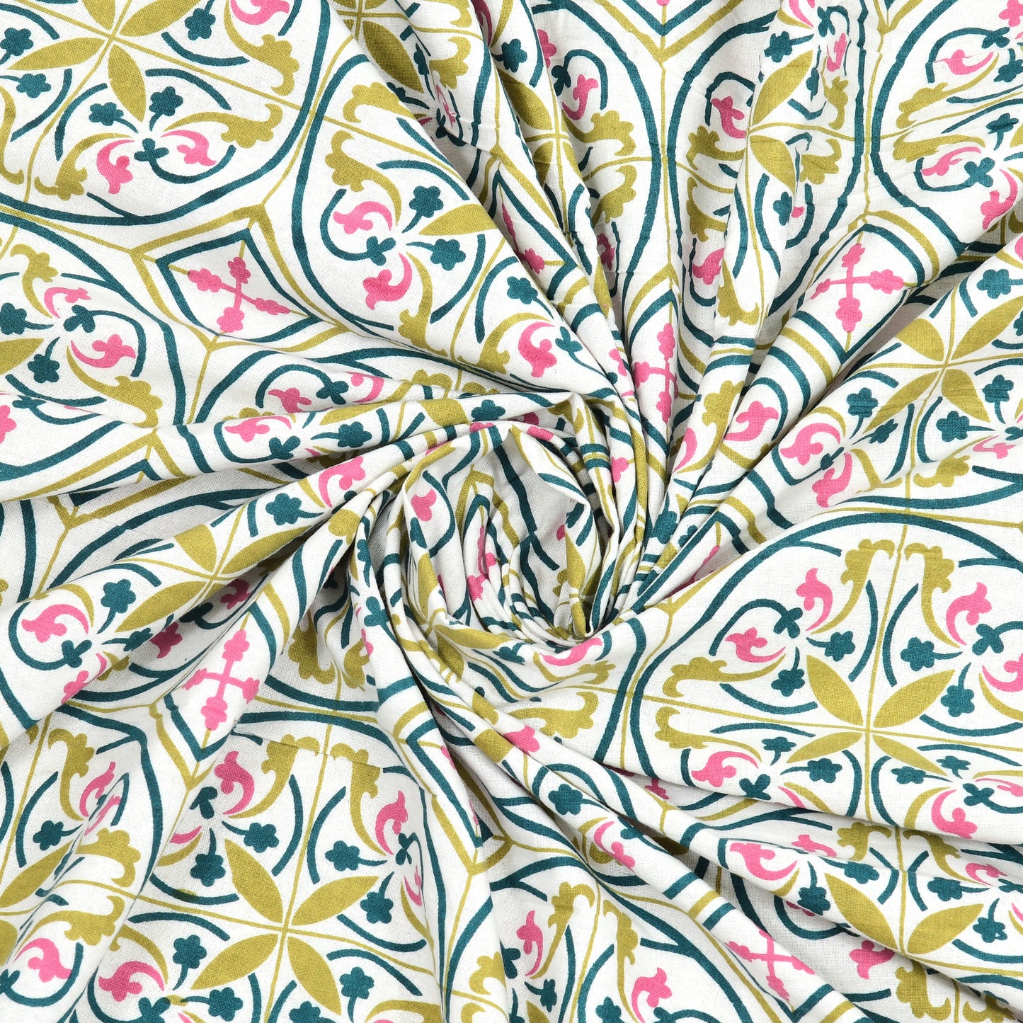100% pure cotton jaipuri sanganari printed 98*108 king size Premium bedsheet with 2 Matching pillow covers