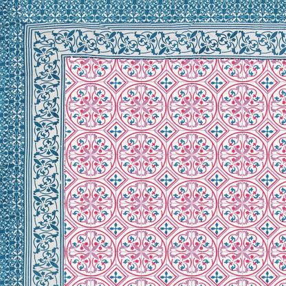 100% pure cotton jaipuri sanganari printed 98*108 king size Premium bedsheet with 2 Matching pillow covers