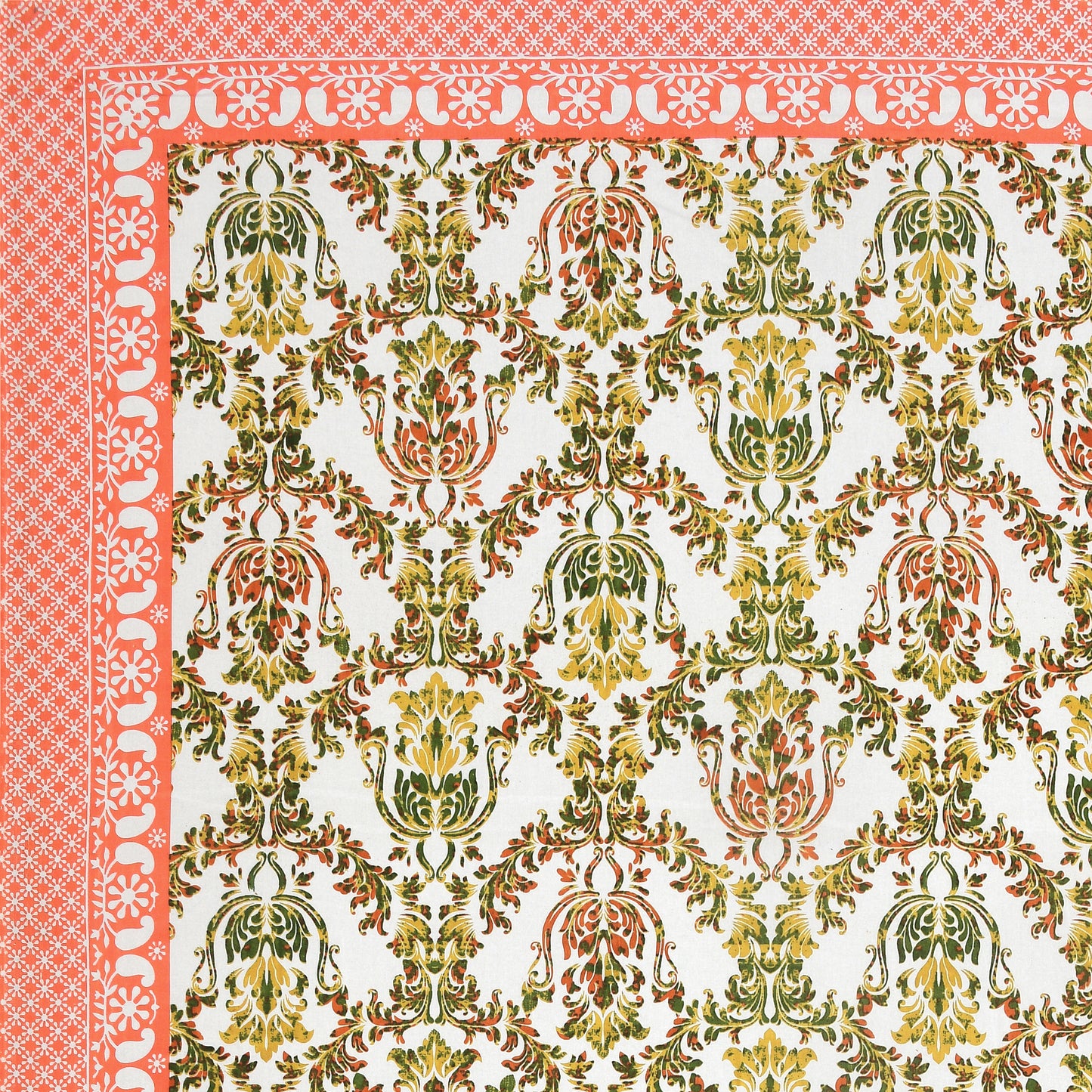 100% pure cotton jaipuri sanganari printed 98*108 king size Premium bedsheet with 2 Matching pillow covers