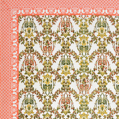 100% pure cotton jaipuri sanganari printed 98*108 king size Premium bedsheet with 2 Matching pillow covers