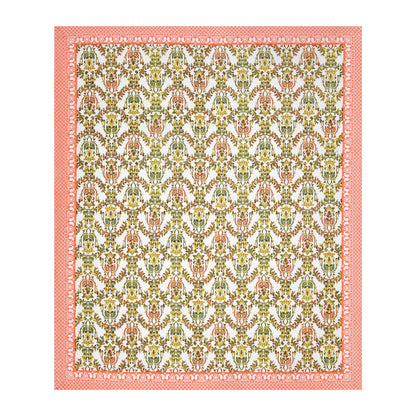 100% pure cotton jaipuri sanganari printed 98*108 king size Premium bedsheet with 2 Matching pillow covers