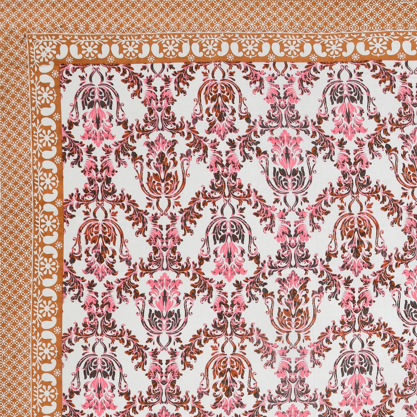 100% pure cotton jaipuri sanganari printed 98*108 king size Premium bedsheet with 2 Matching pillow covers