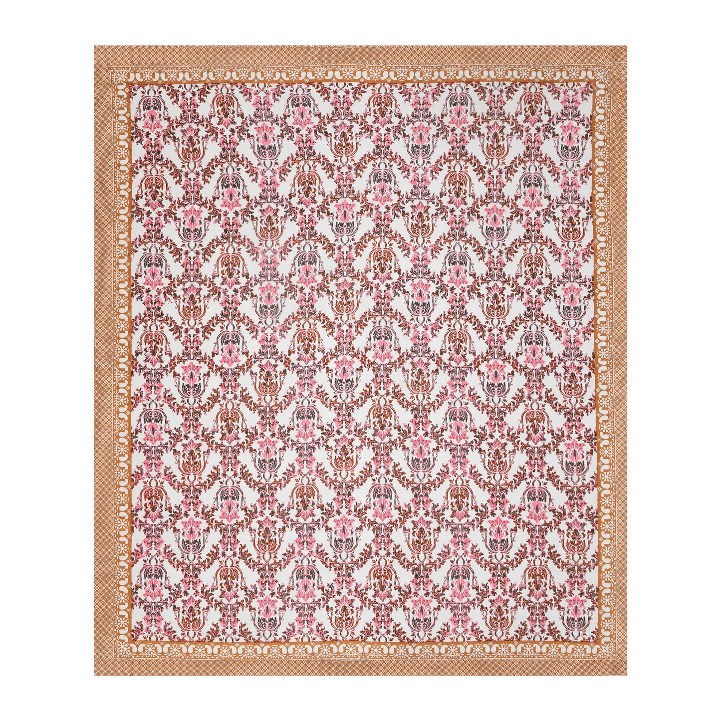 100% pure cotton jaipuri sanganari printed 98*108 king size Premium bedsheet with 2 Matching pillow covers