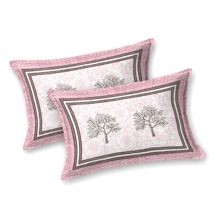 100% pure cotton jaipuri sanganari printed 98*108 king size Premium bedsheet with 2 Matching pillow covers