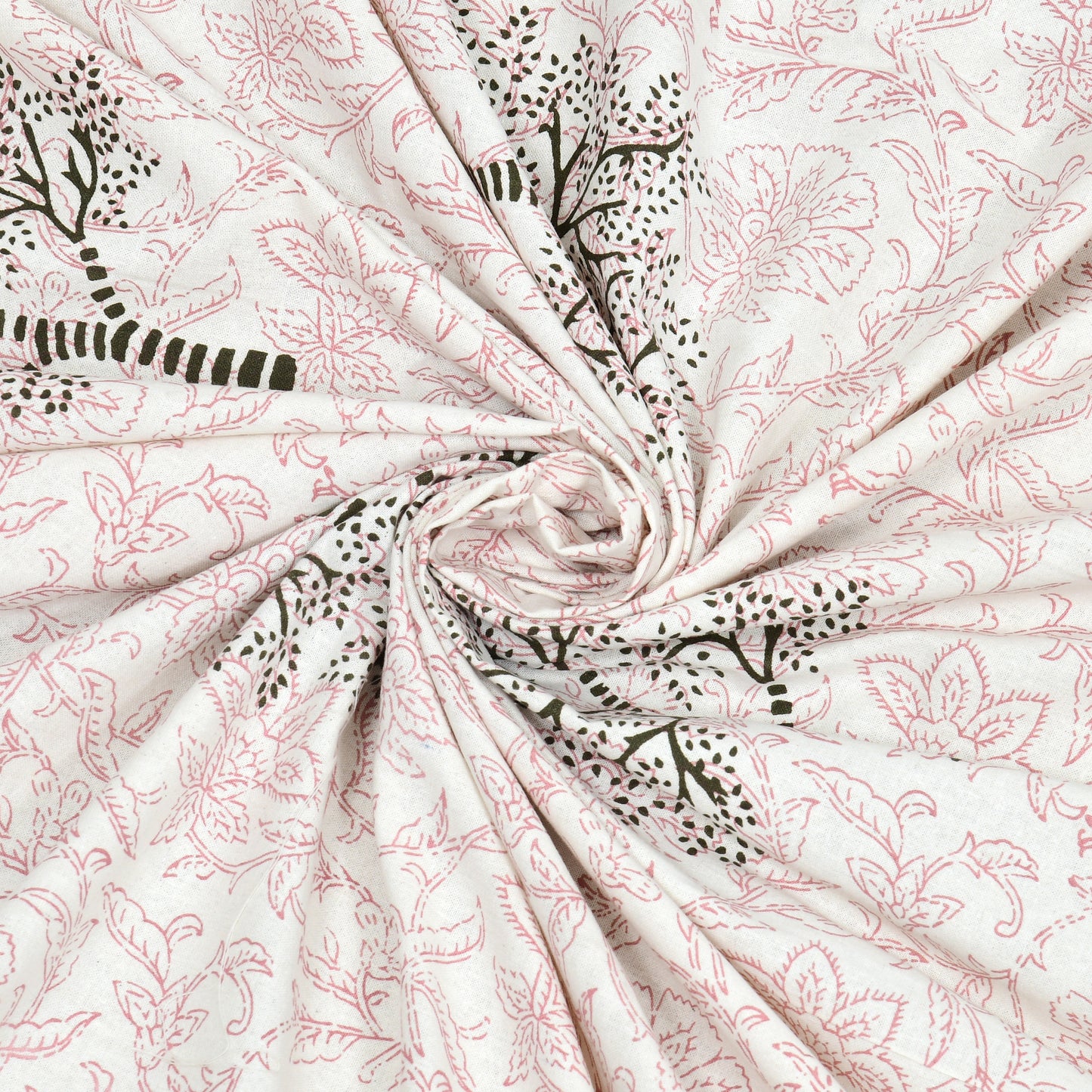 100% pure cotton jaipuri sanganari printed 98*108 king size Premium bedsheet with 2 Matching pillow covers