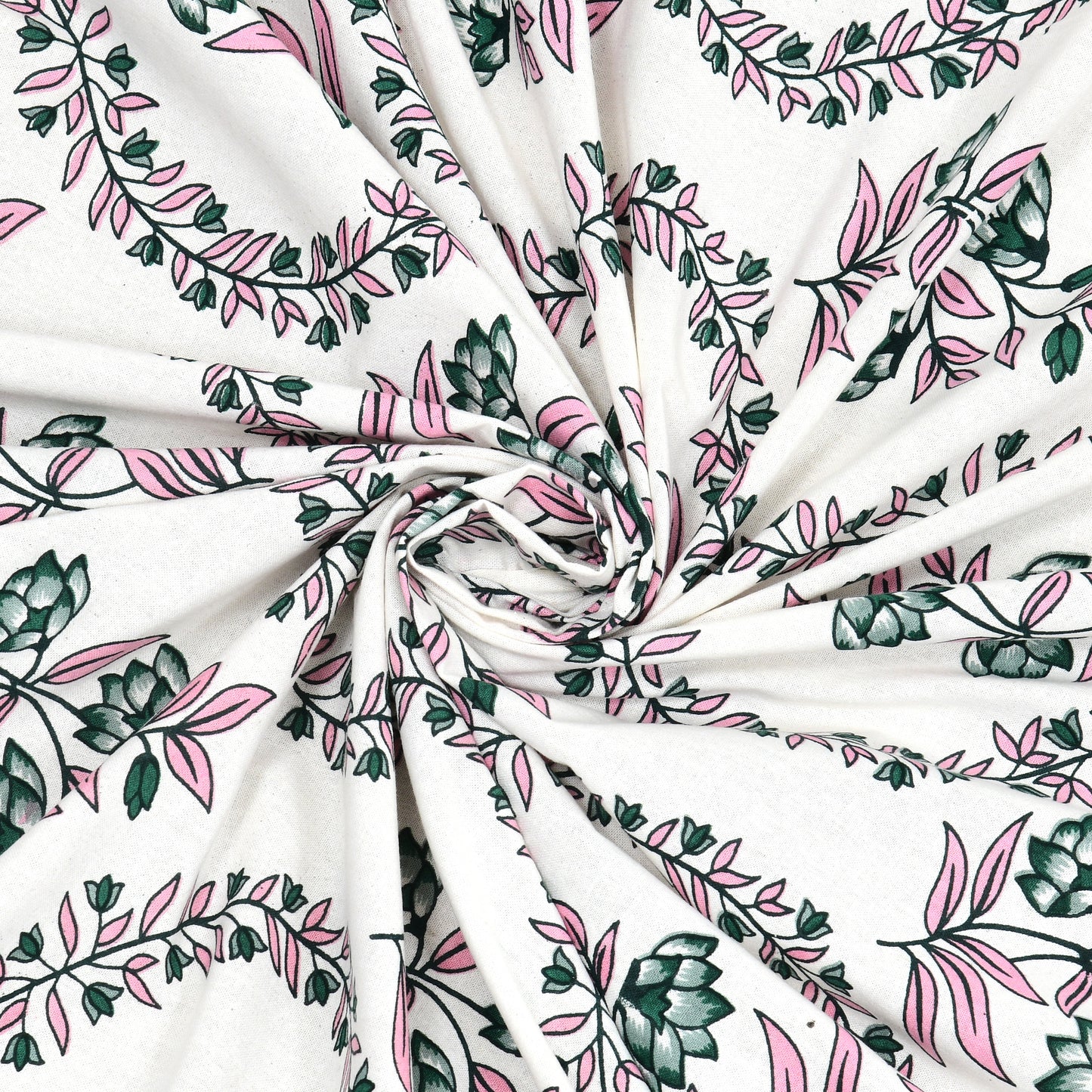 100% pure cotton jaipuri sanganari printed 98*108 king size Premium bedsheet with 2 Matching pillow covers