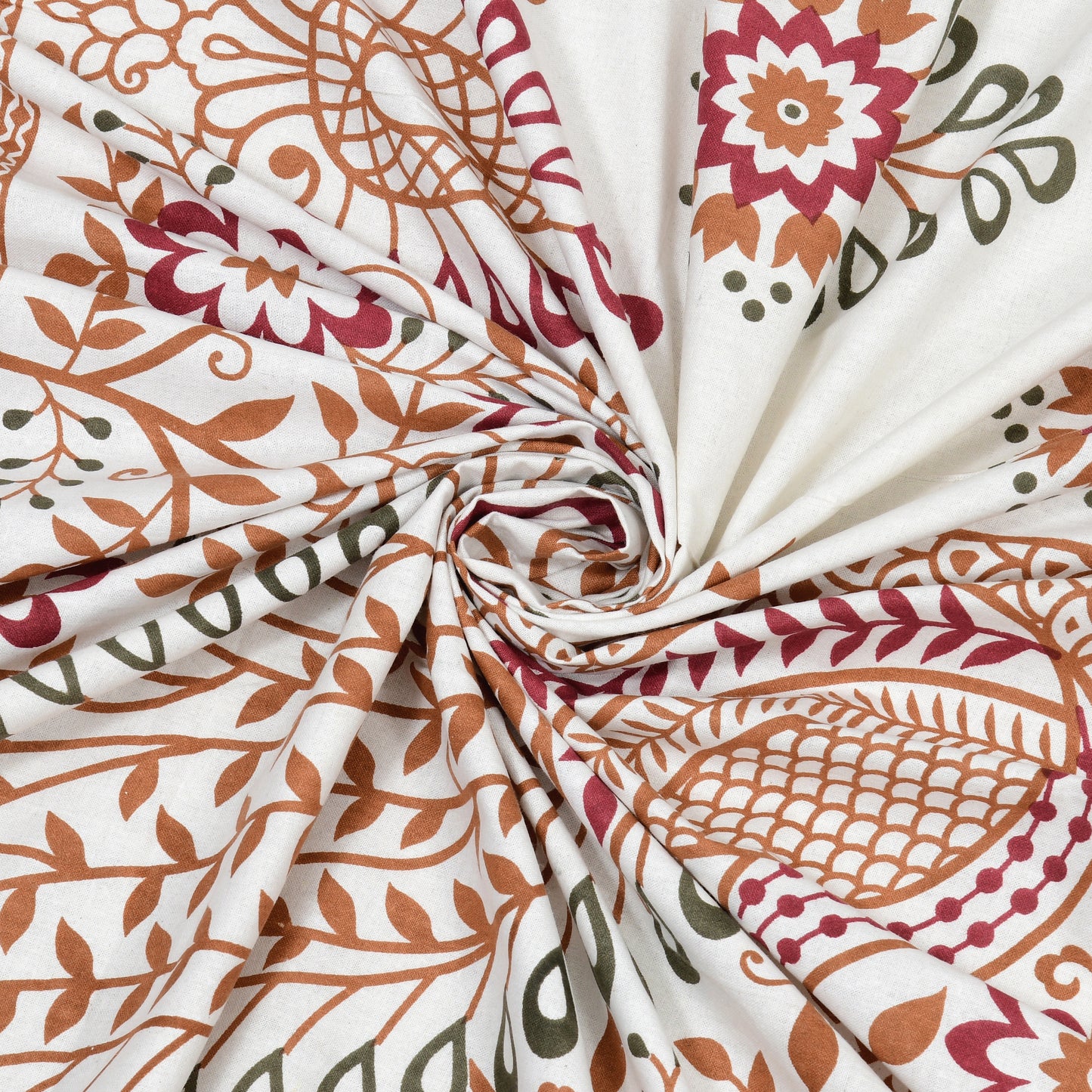 100% pure cotton jaipuri sanganari printed 98*108 king size Premium bedsheet with 2 Matching pillow covers