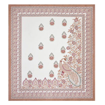 100% pure cotton jaipuri sanganari printed 98*108 king size Premium bedsheet with 2 Matching pillow covers