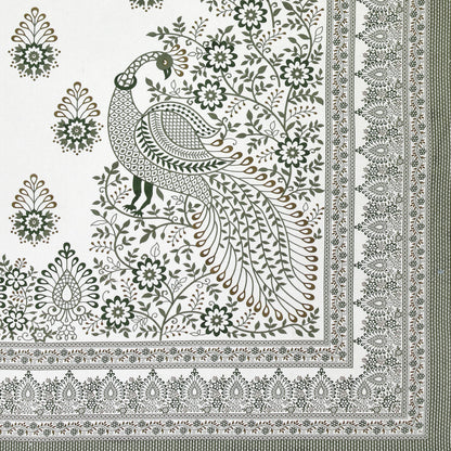 100% pure cotton jaipuri sanganari printed 98*108 king size Premium bedsheet with 2 Matching pillow covers