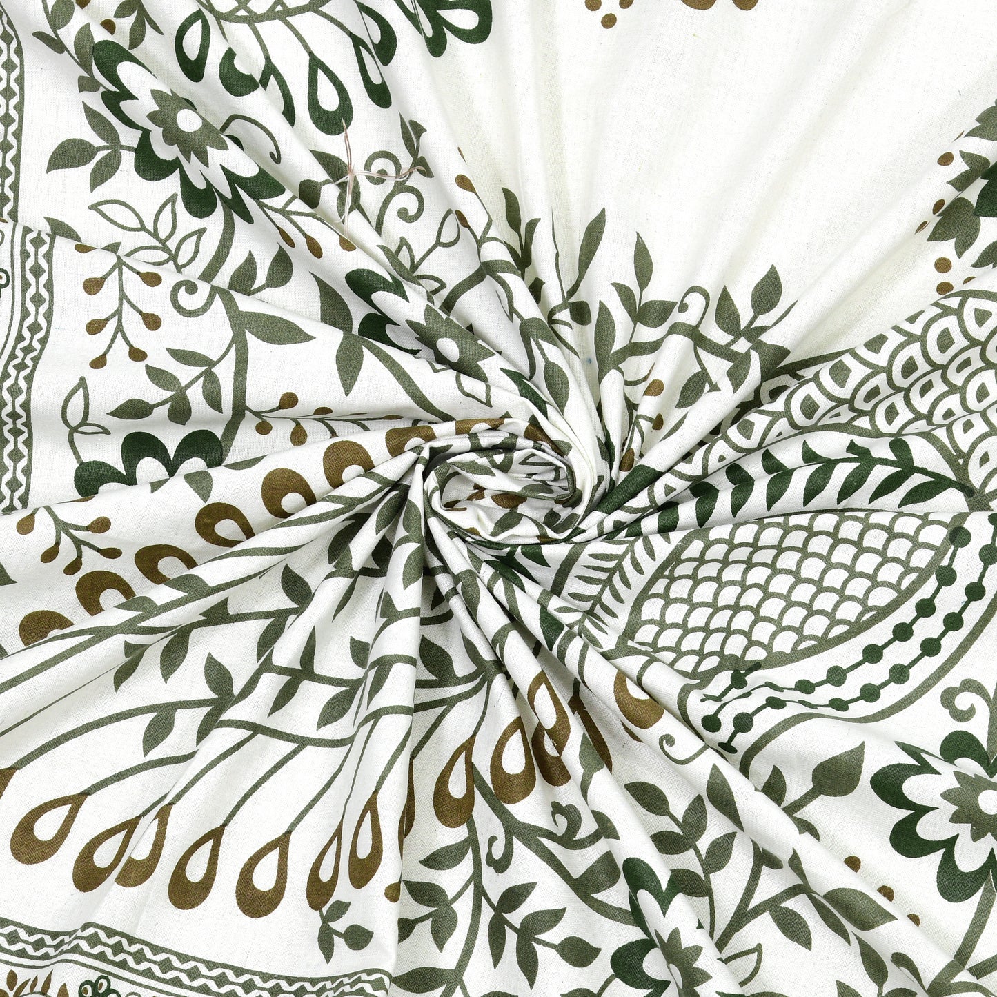 100% pure cotton jaipuri sanganari printed 98*108 king size Premium bedsheet with 2 Matching pillow covers