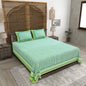 100% pure cotton jaipuri sanganari printed 98*108 king size Premium bedsheet with 2 Matching pillow covers