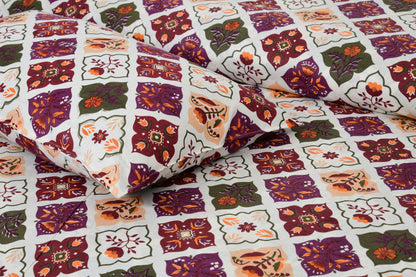 100% pure cotton jaipuri sanganari printed 98*108 king size Premium bedsheet with 2 Matching pillow covers