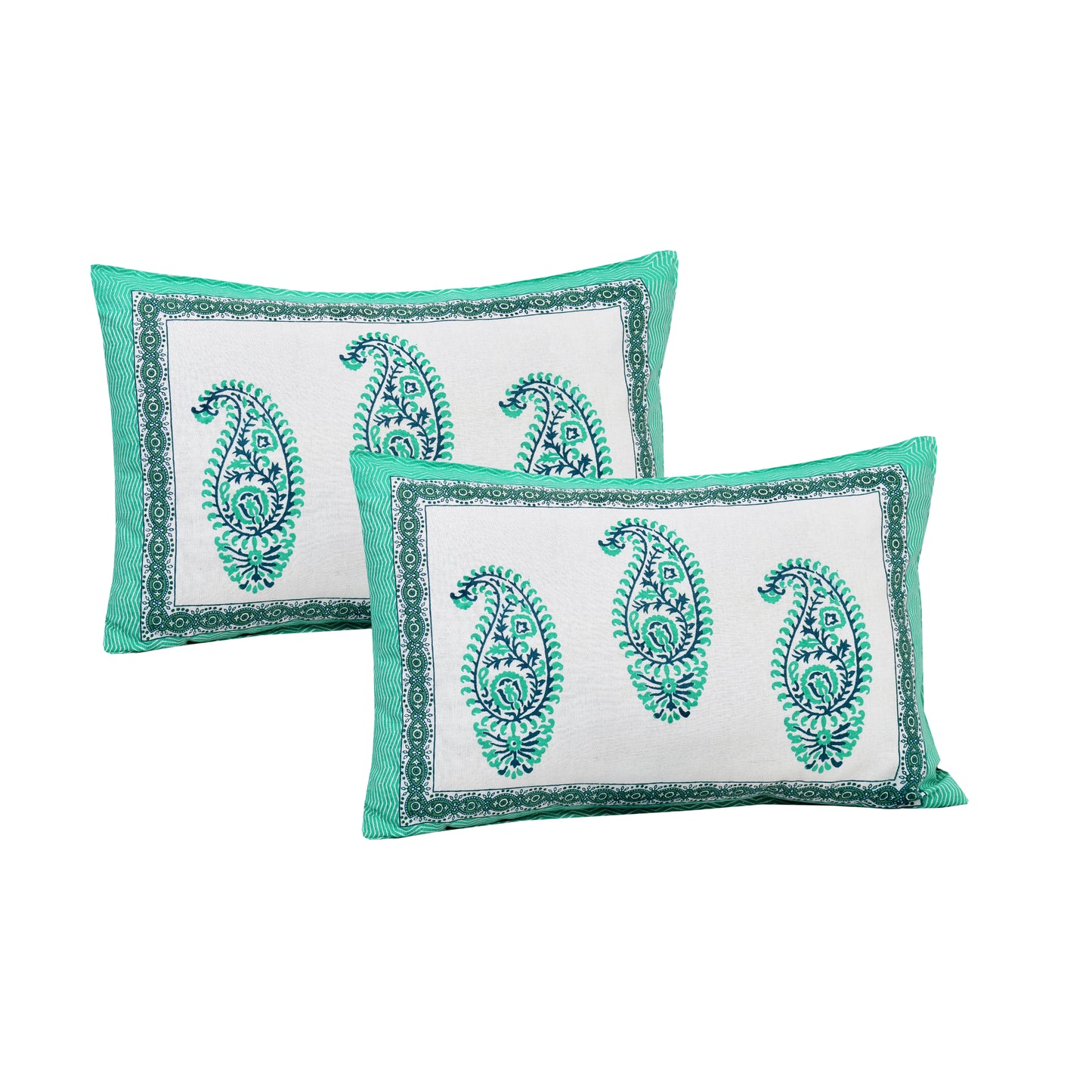100% pure cotton (Size 98*108) jaipuri sanganari printed Super king Premium badsheet with 2 Matching pillow covers