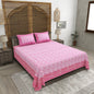 100% pure cotton (Size 98*108) jaipuri sanganari printed Super king Premium badsheet with 2 Matching pillow covers