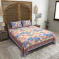 100% pure cotton (Size 98*108) jaipuri sanganari printed Super king Premium badsheet with 2 Matching pillow covers