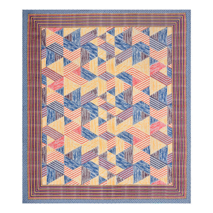 100% pure cotton (Size 98*108) jaipuri sanganari printed Super king Premium badsheet with 2 Matching pillow covers