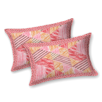 100% pure cotton jaipuri sanganari printed 98*108 king size Premium bedsheet with 2 Matching pillow covers