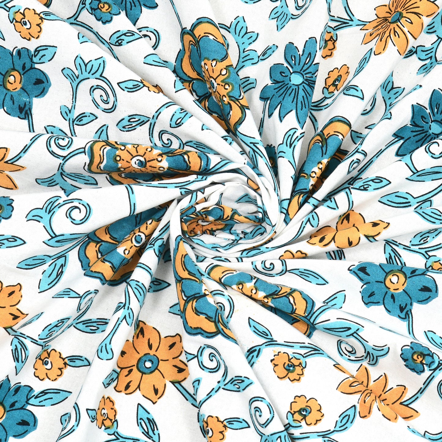 100% pure cotton jaipuri sanganari printed 98*108 king size Premium bedsheet with 2 Matching pillow covers