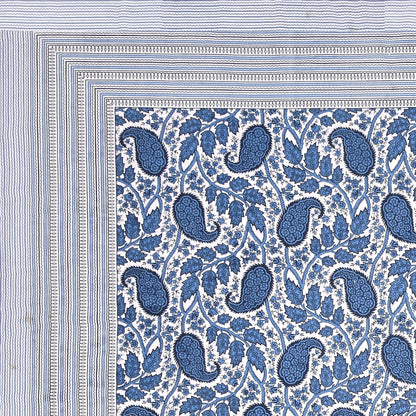 100% pure cotton jaipuri sanganari printed 98*108 king size Premium bedsheet with 2 Matching pillow covers