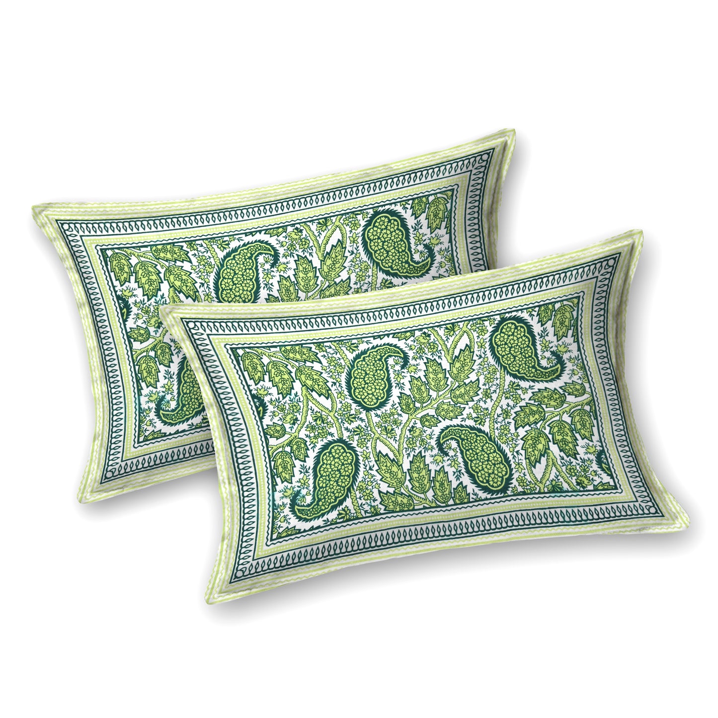 100% pure cotton jaipuri sanganari printed 98*108 king size Premium bedsheet with 2 Matching pillow covers