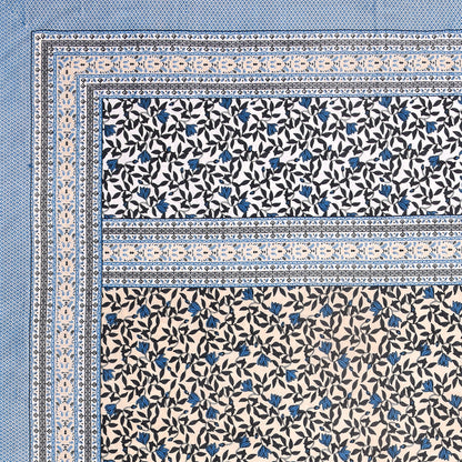 100% pure cotton jaipuri sanganari printed 98*108 king size Premium bedsheet with 2 Matching pillow covers