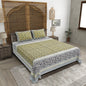 100% pure cotton jaipuri sanganari printed 98*108 king size Premium bedsheet with 2 Matching pillow covers