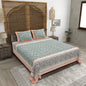 100% pure cotton jaipuri sanganari printed 98*108 king size Premium bedsheet with 2 Matching pillow covers