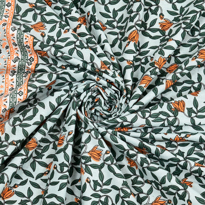 100% pure cotton jaipuri sanganari printed 98*108 king size Premium bedsheet with 2 Matching pillow covers