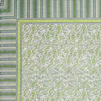 100% pure cotton jaipuri sanganari printed 98*108 king size Premium bedsheet with 2 Matching pillow covers
