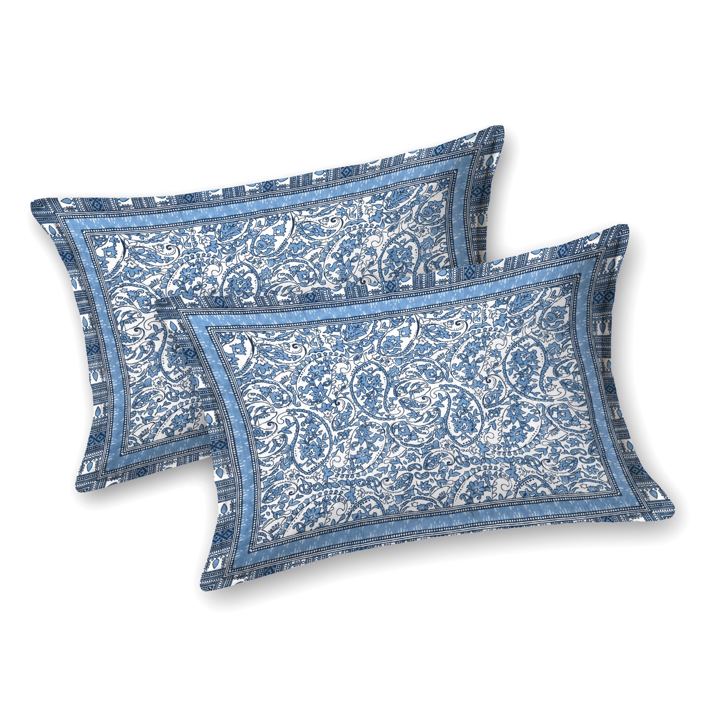 100% pure cotton jaipuri sanganari printed 98*108 king size Premium bedsheet with 2 Matching pillow covers