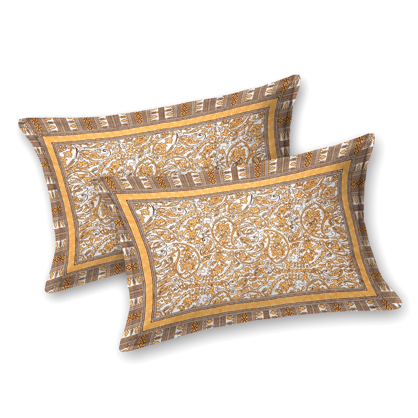 100% pure cotton jaipuri sanganari printed 98*108 king size Premium bedsheet with 2 Matching pillow covers