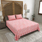 100% pure cotton jaipuri sanganari printed 98*108 king size Premium bedsheet with 2 Matching pillow covers