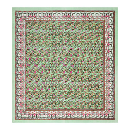 100% pure cotton jaipuri sanganari printed 98*108 king size Premium bedsheet with 2 Matching pillow covers