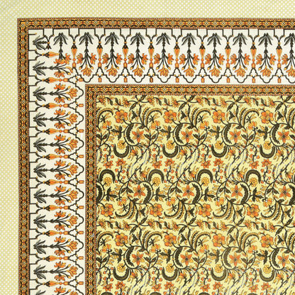 100% pure cotton jaipuri sanganari printed 98*108 king size Premium bedsheet with 2 Matching pillow covers