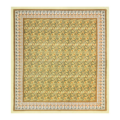 100% pure cotton jaipuri sanganari printed 98*108 king size Premium bedsheet with 2 Matching pillow covers