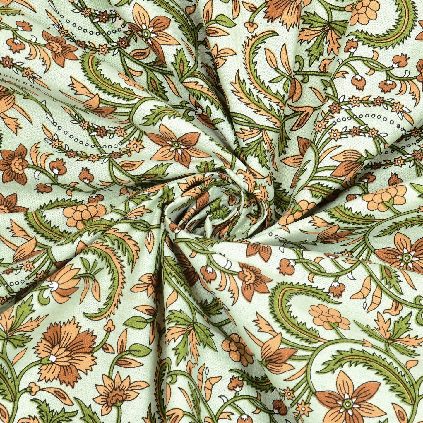 100% pure cotton jaipuri sanganari printed 98*108 king size Premium bedsheet with 2 Matching pillow covers