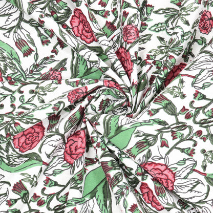 100% pure cotton jaipuri sanganari printed 98*108 king size Premium bedsheet with 2 Matching pillow covers