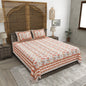 100% pure cotton jaipuri sanganari printed 98*108 king size Premium bedsheet with 2 Matching pillow covers