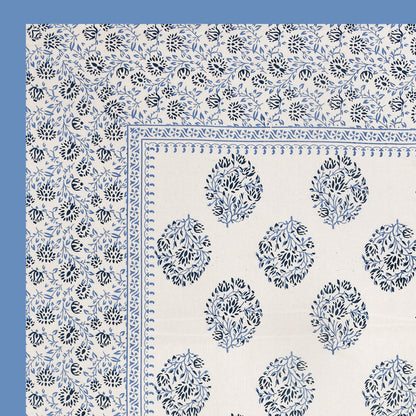 100% pure cotton jaipuri sanganari printed 98*108 king size Premium bedsheet with 2 Matching pillow covers
