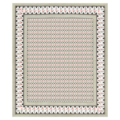 100% pure cotton jaipuri sanganari printed 98*108 king size Premium bedsheet with 2 Matching pillow covers