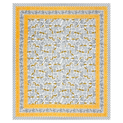 100% pure cotton jaipuri sanganari printed 98*108 king size Premium bedsheet with 2 Matching pillow covers
