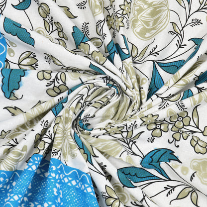 100% pure cotton jaipuri sanganari printed 98*108 king size Premium bedsheet with 2 Matching pillow covers