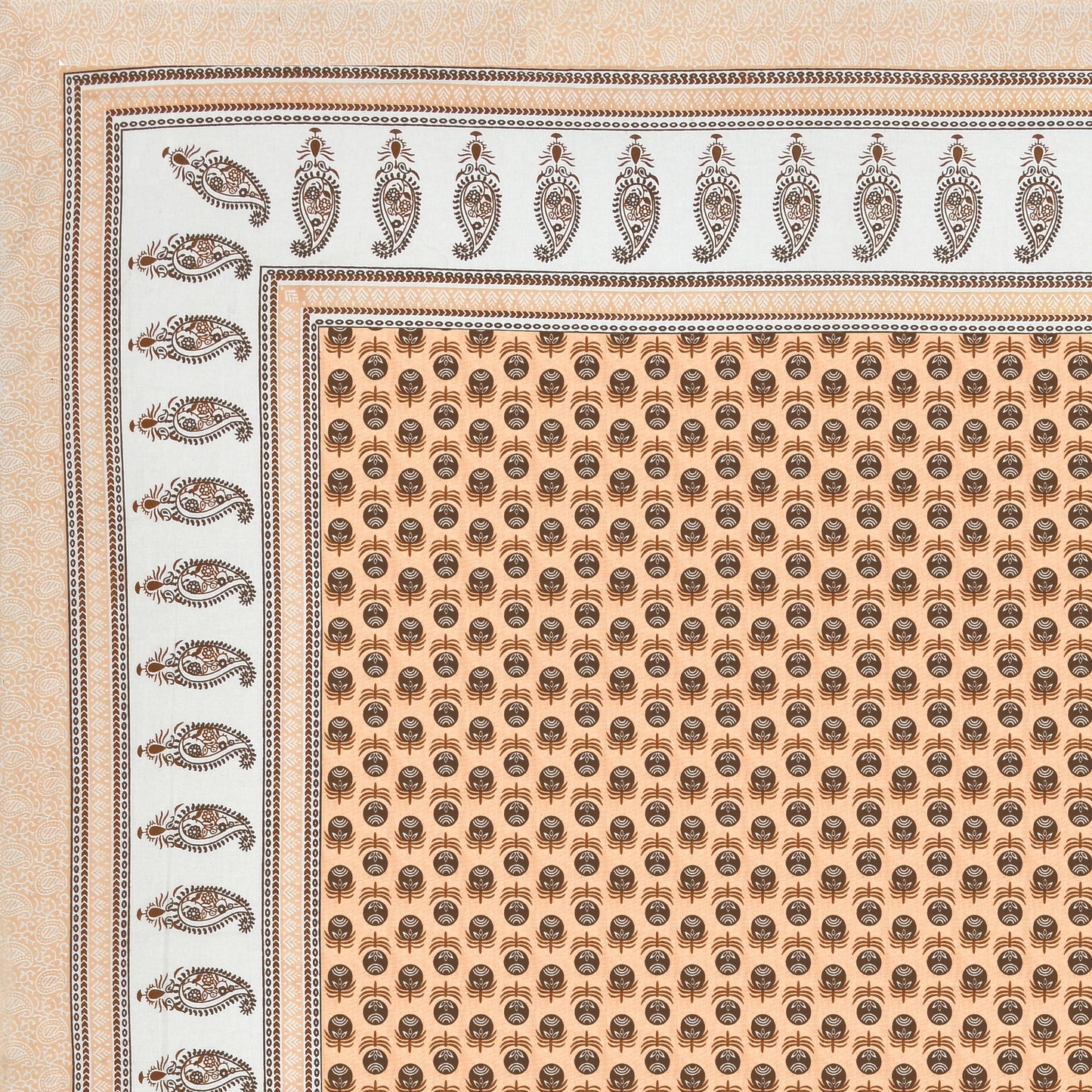 100% pure cotton jaipuri sanganari printed 98*108 king size Premium bedsheet with 2 Matching pillow covers