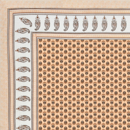 100% pure cotton jaipuri sanganari printed 98*108 king size Premium bedsheet with 2 Matching pillow covers