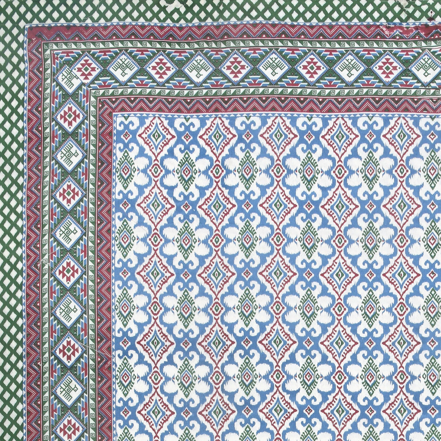100% pure cotton jaipuri sanganari printed 98*108 king size Premium bedsheet with 2 Matching pillow covers