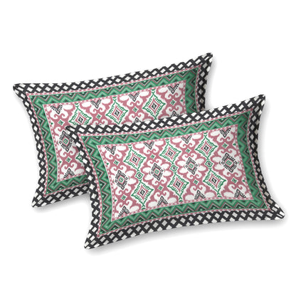 100% pure cotton jaipuri sanganari printed 98*108 king size Premium bedsheet with 2 Matching pillow covers