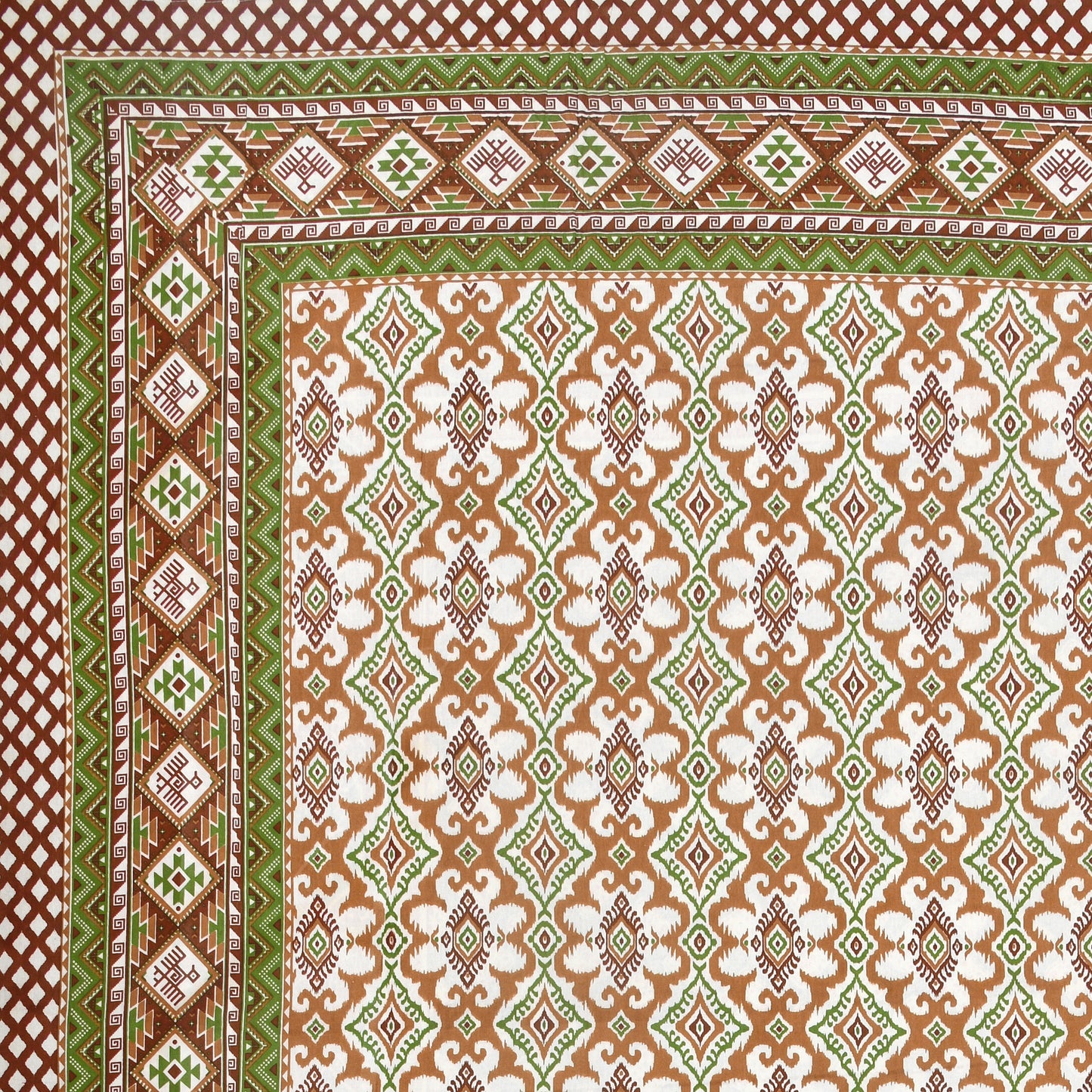 100% pure cotton jaipuri sanganari printed 98*108 king size Premium bedsheet with 2 Matching pillow covers