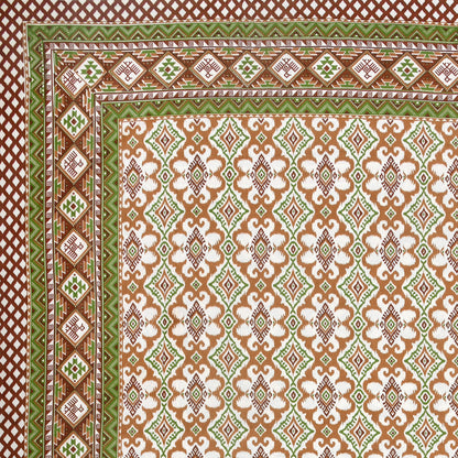 100% pure cotton jaipuri sanganari printed 98*108 king size Premium bedsheet with 2 Matching pillow covers