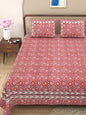 100% pure cotton jaipuri sanganari printed  king size Premium  bedsheet with 2 Matching  pillow covers